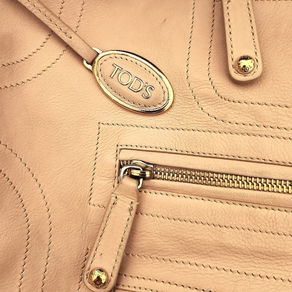 Tod's Vintage Leather Satchel - Shoulder Bag Light Pink - Picture 15 of 16